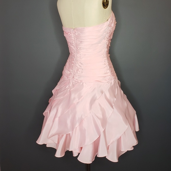 Vintage TADASHI 1980s Pretty in Pink Dress - Picture 4 of 7